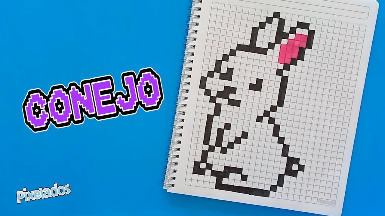 COMO DIBUJAR UN CONEJO en PIXEL ART paso a paso - PIXELADOS