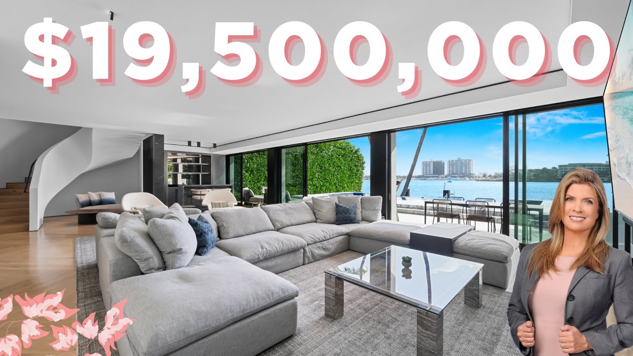 CONTEMPORARY WATERFRONT RETREAT WITH SWEEPING BAY VIEWS ~ 247 E RIVO ALTO DRIVE ~ $19,500,000
