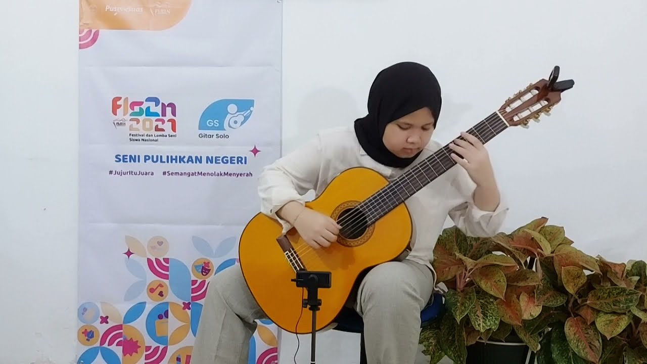 Juara 1 Gitar Solo Tingkat Nasional FLS2N SMA 2021 | Bubuy Bulan | Jawa Barat