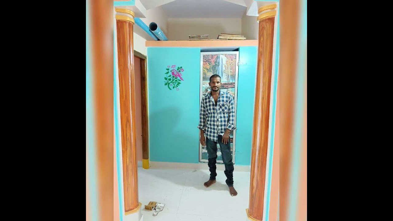 bright your home 🏡 with blue colour