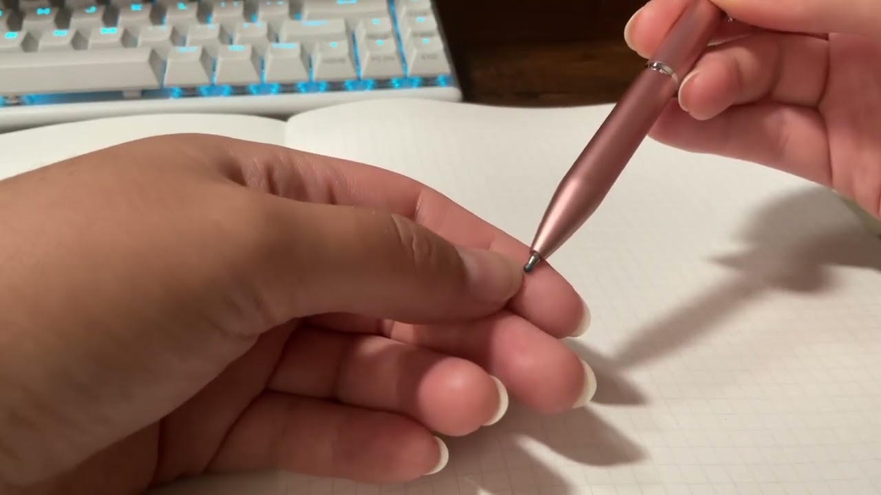 ASMR Chaotic tapping and soft whispering, new stationary items
