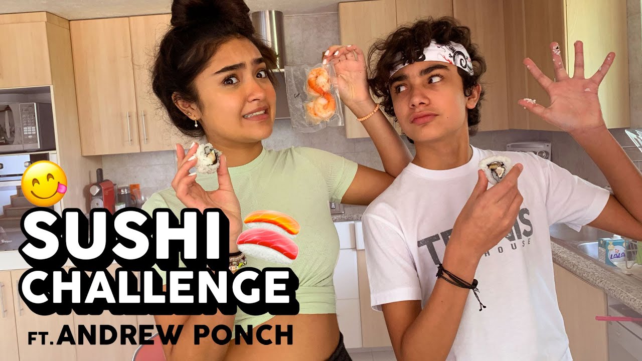 VLOG CUARENTENA COCINANDO SUSHI CHALLENGE Xime Ponch ft. Andrew Ponch