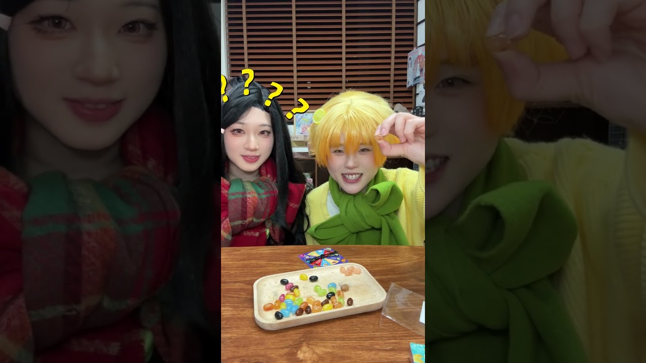 Nezuko & Zenitsu Try Candies | Funny Reactions 🍭 | we're wondering who invented all these flavors