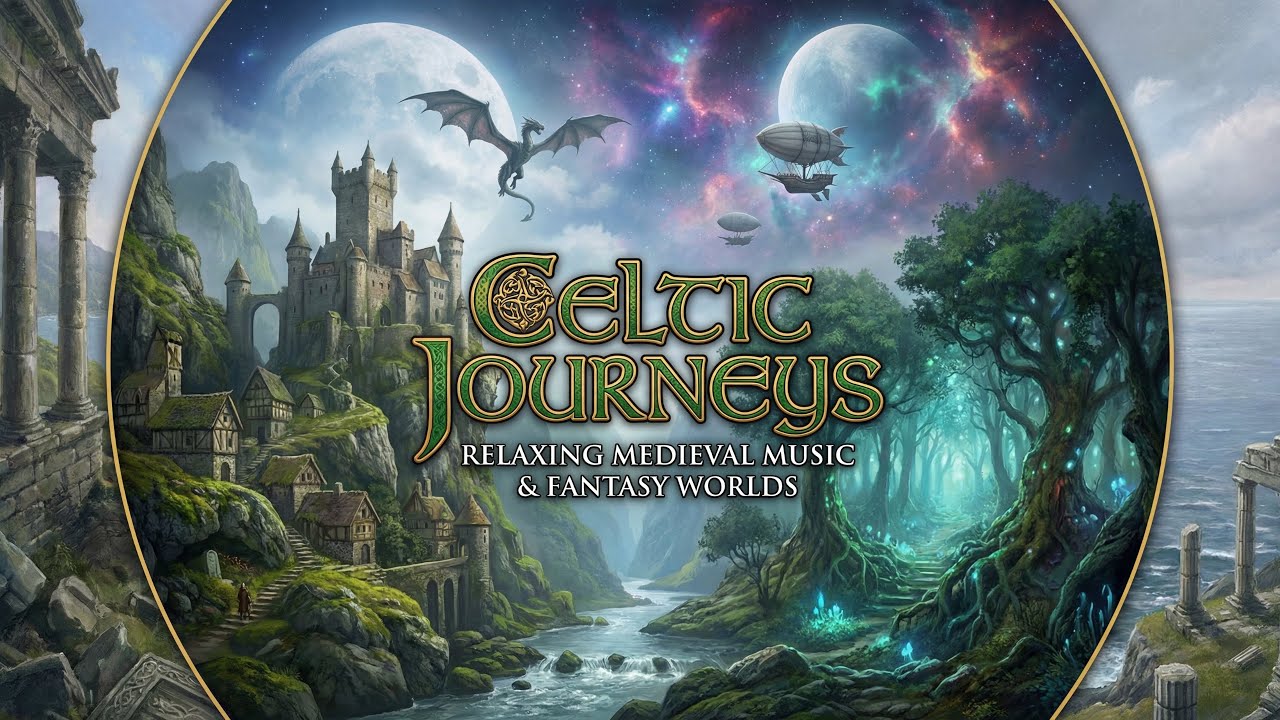12 Hours of Relaxing Medieval Music 🌿 Winter Celtic Fantasy Exploration & Ambience for Relaxing