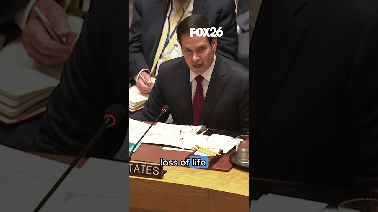 Secretary of State Marco Rubio addresses the UN about the need to end the Russia-Ukraine war