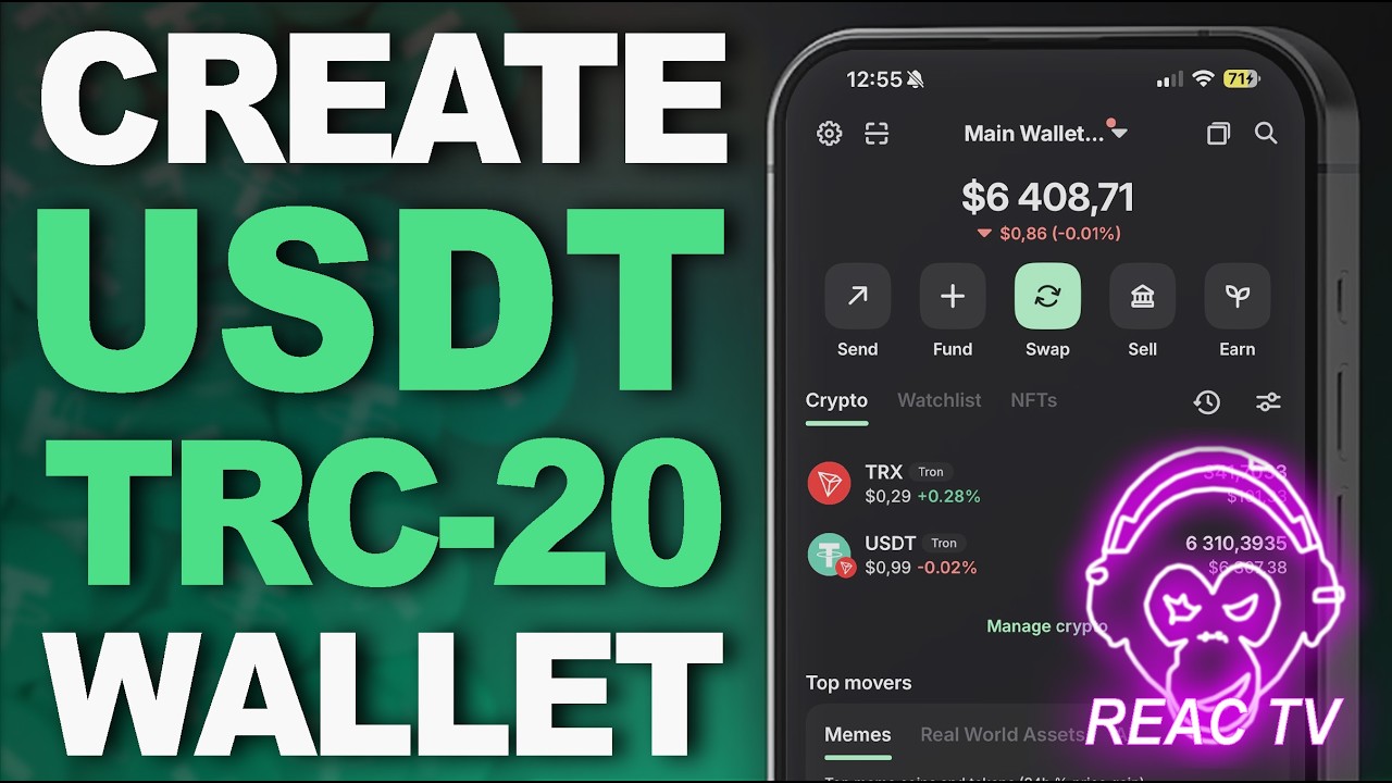 How to Create USDT TRC20 Wallet | How Send or Receive USDT | TRON TRX Network.