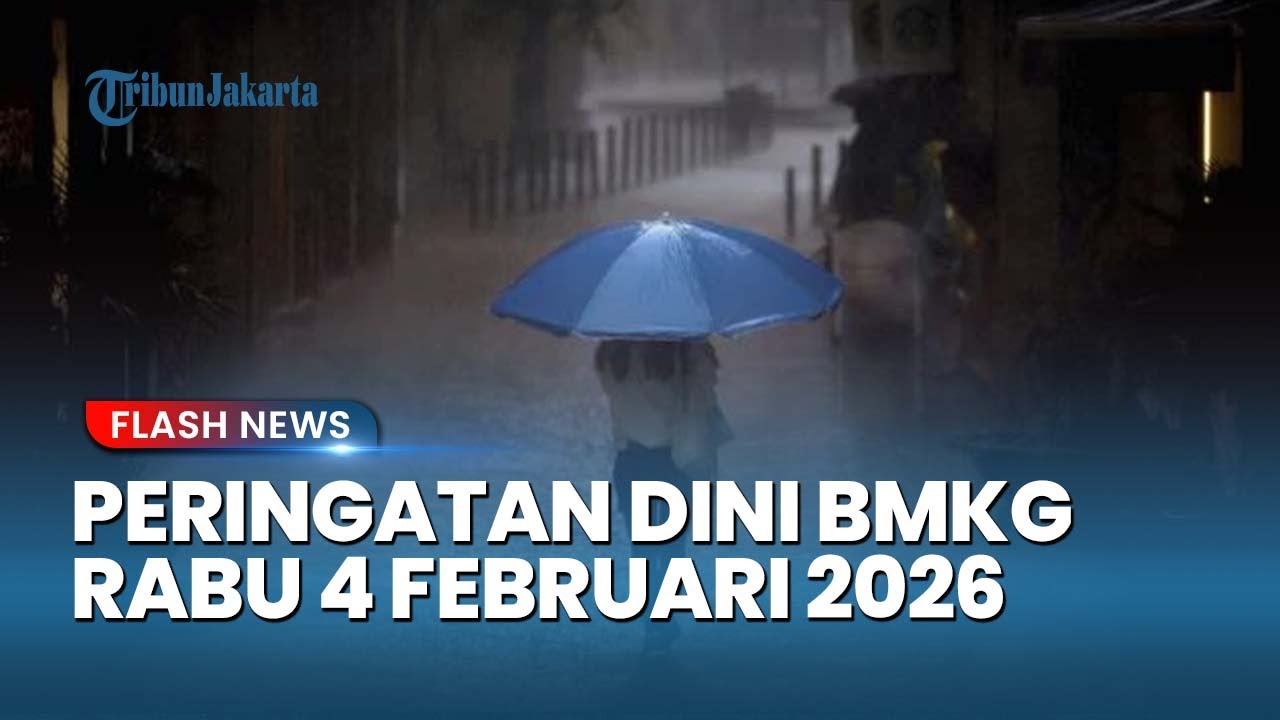 Indonesia Siaga Merah! BMKG Rilis Peringatan Dini Cuaca Ekstrem 4 Februari 2026, Waspada Banjir!