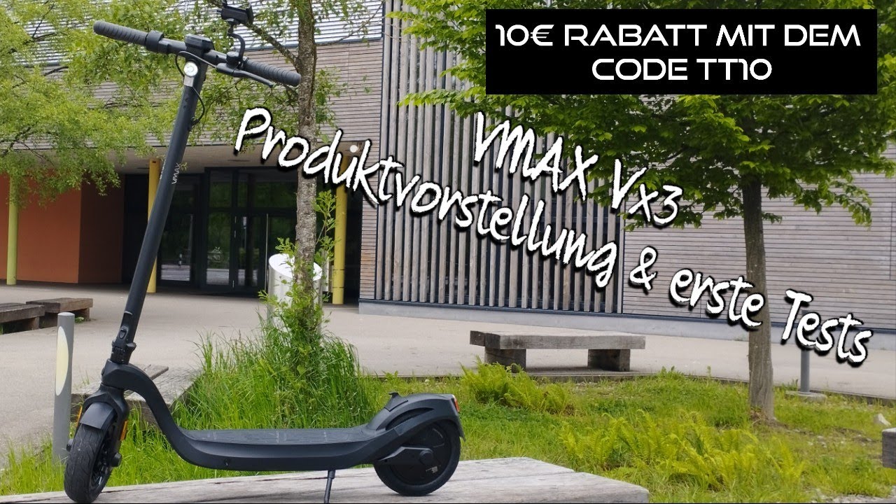 VMAX Vx3 LT / ST / GT Produktvostellung & Test / E-Scooter m. Straßenzulassung / 400W / 120kg Ladung
