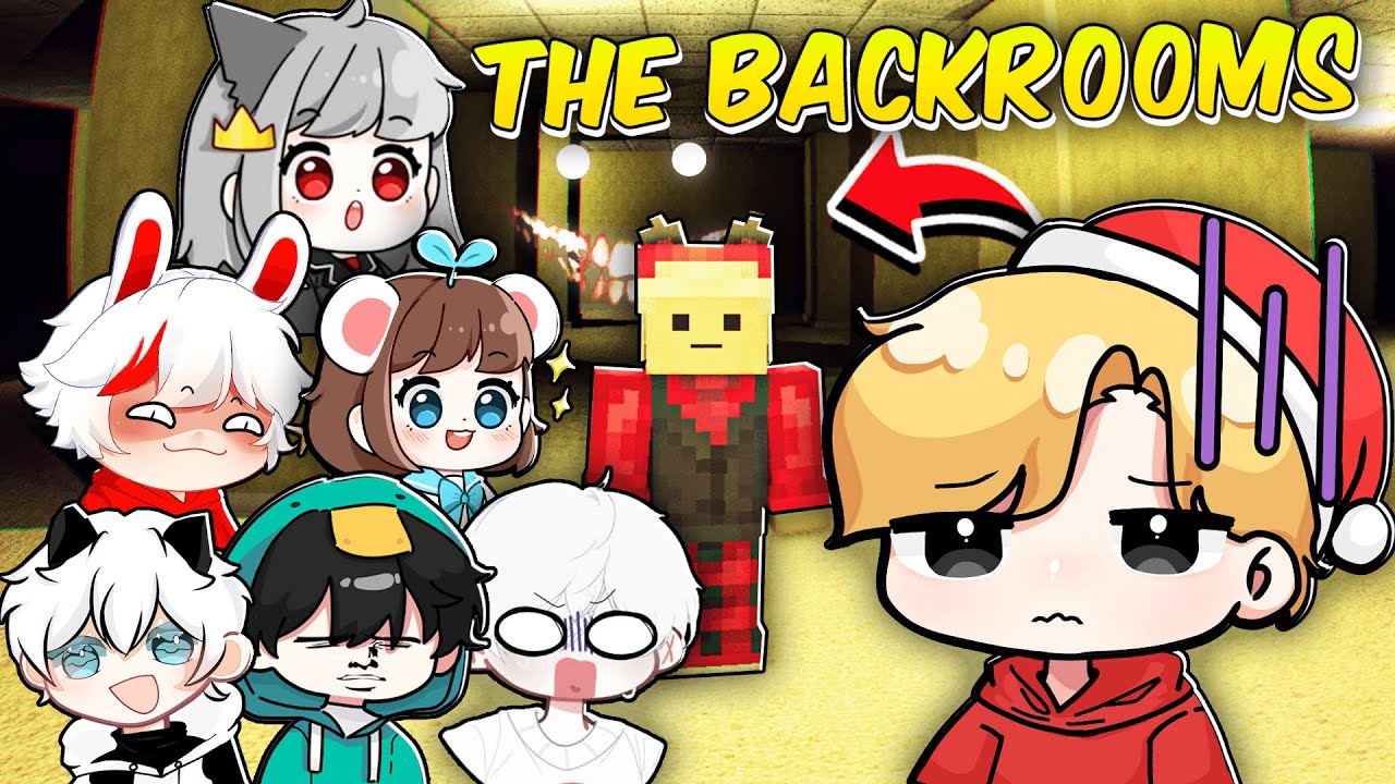 Kisa Và Băng Cướp Sa Mạc, SKSP Thoát Khỏi The Backrooms Trong Minecraft !!!