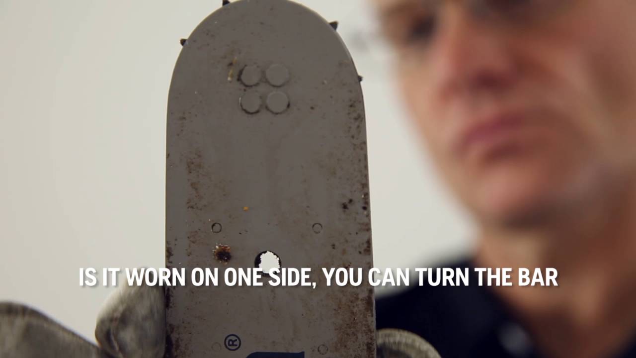 How to maintain a chainsaw guide bar