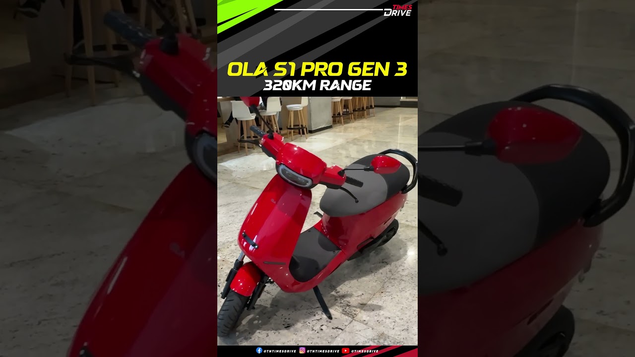 OLA S1 Pro Gen 3 offers a range of 320 Km | #olas1pro electric scooter  #shortsvideo #shorts
