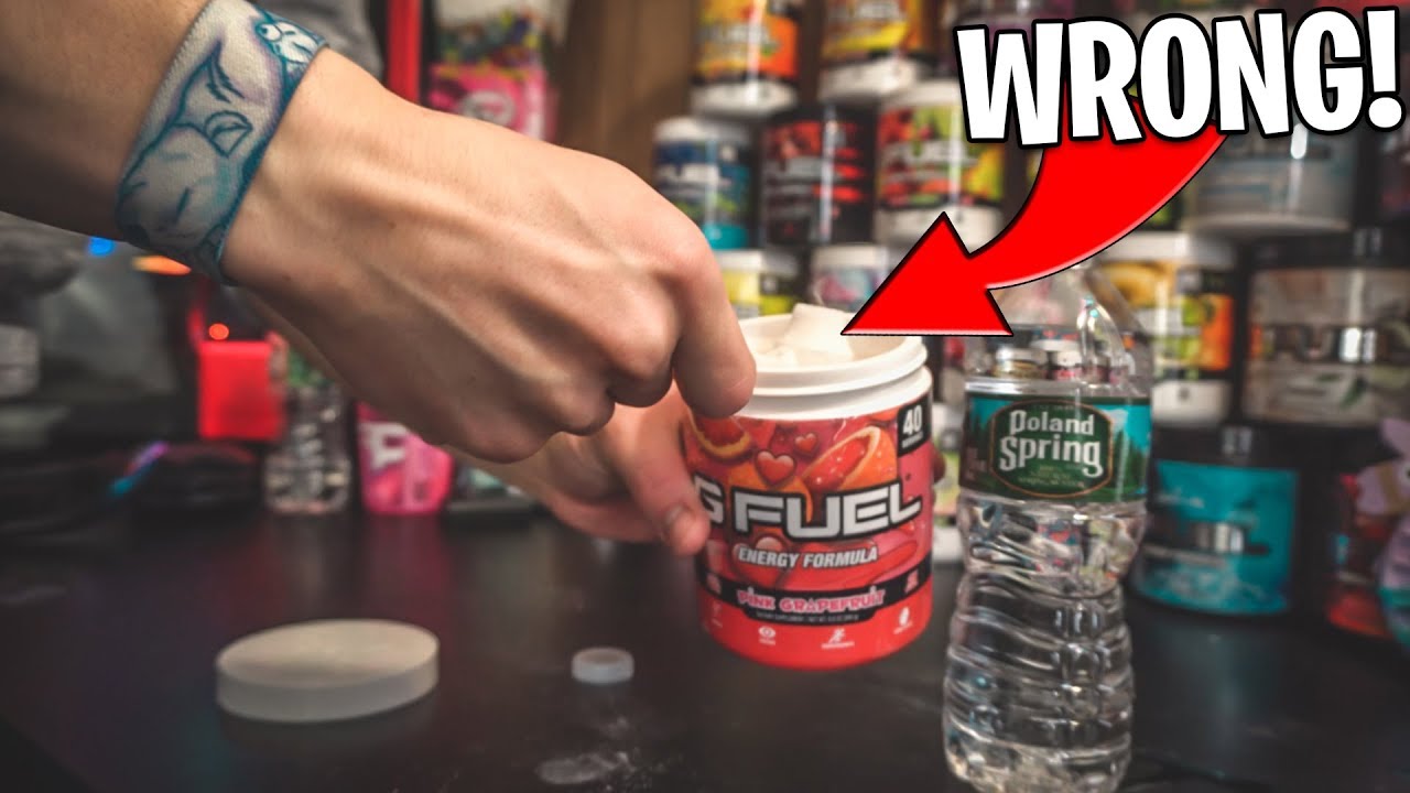 THIS IS WHY YOUR G-FUEL TASTE BAD..........