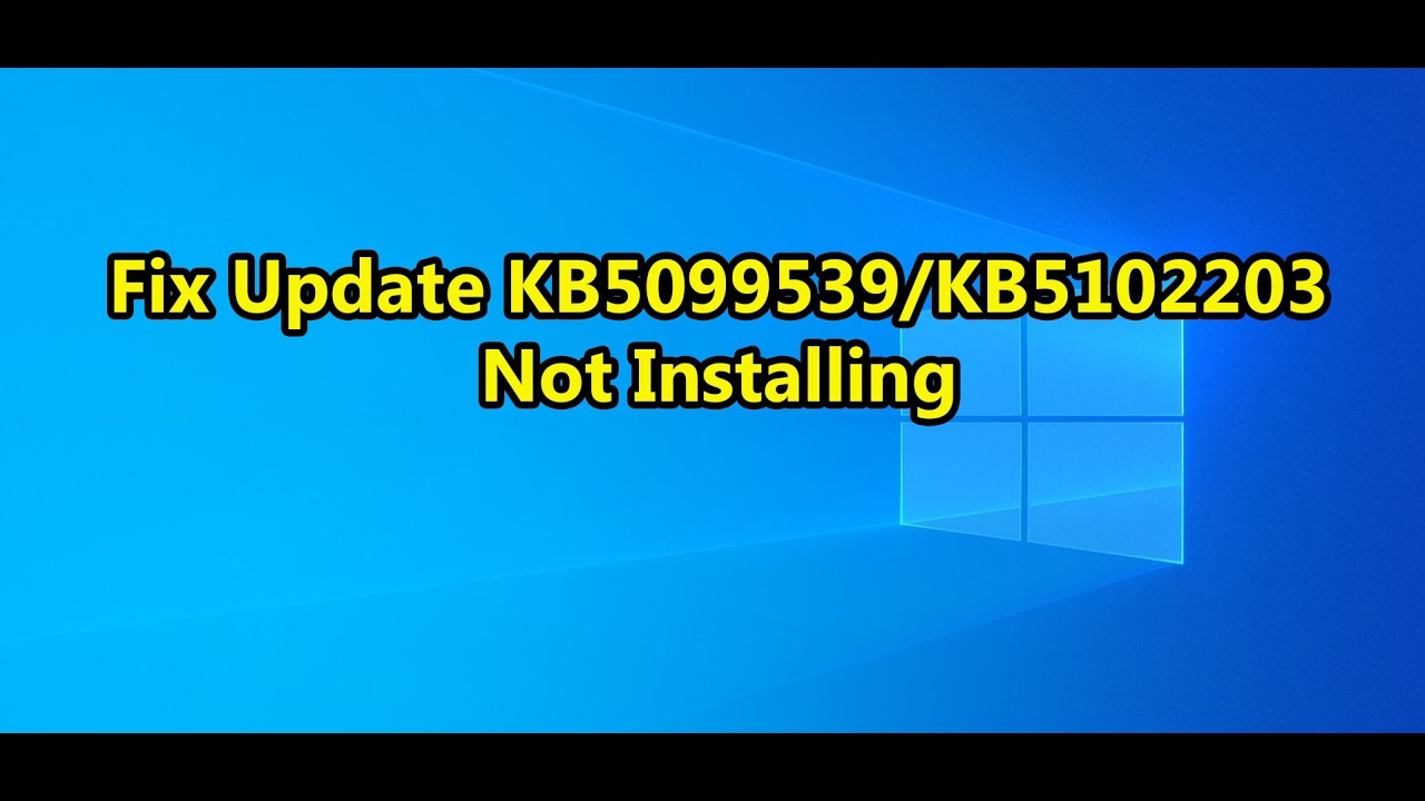 Как исправить ошибку установки/загрузки накопительного обновления KB5099539/KB5102203 от 07.2026 ...