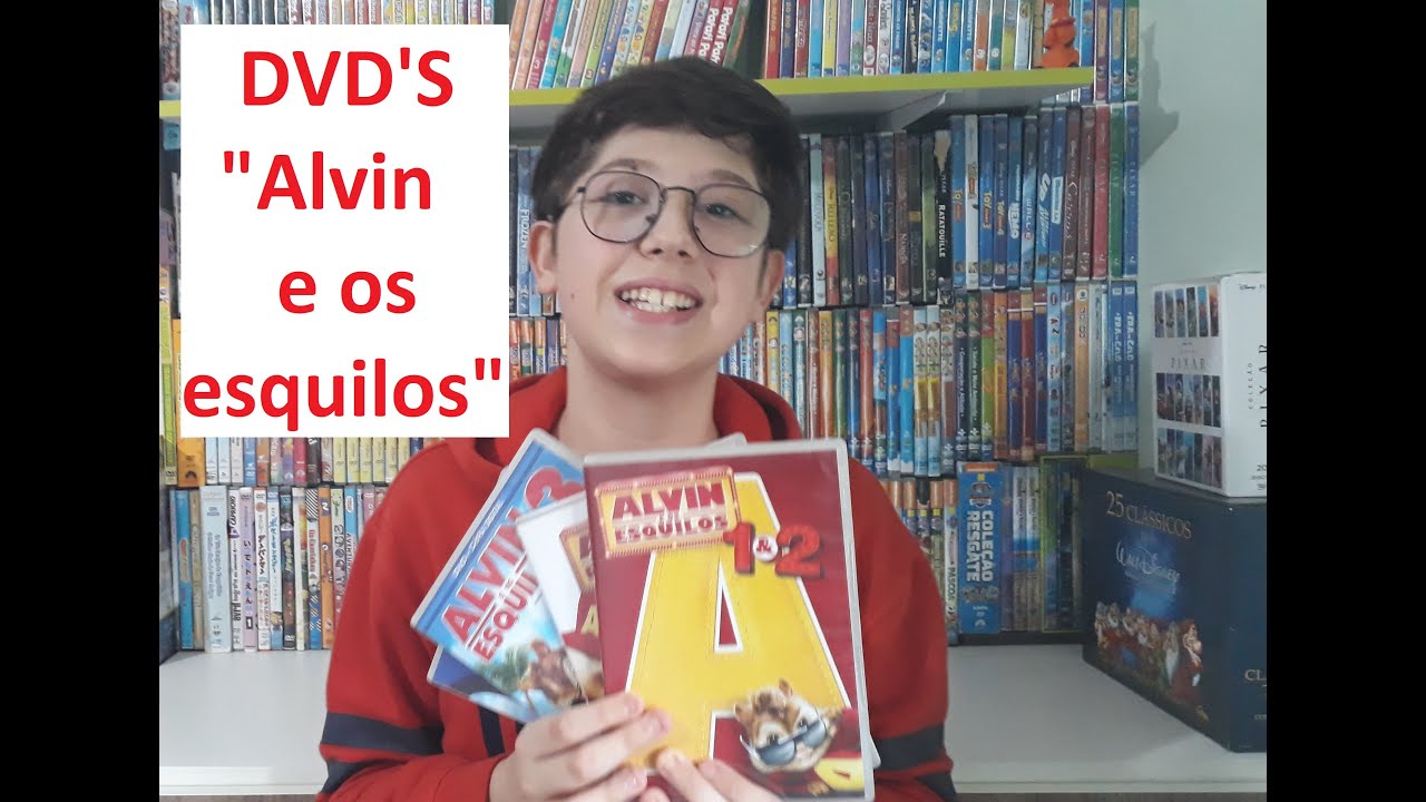 Colecao de DVD's "Alvin e os esquilos"  