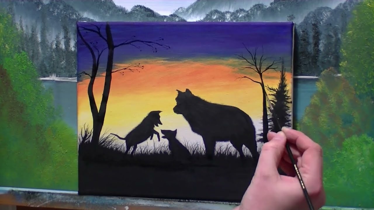 Wolves in Oil - Painting Time-lapse | Veluwe