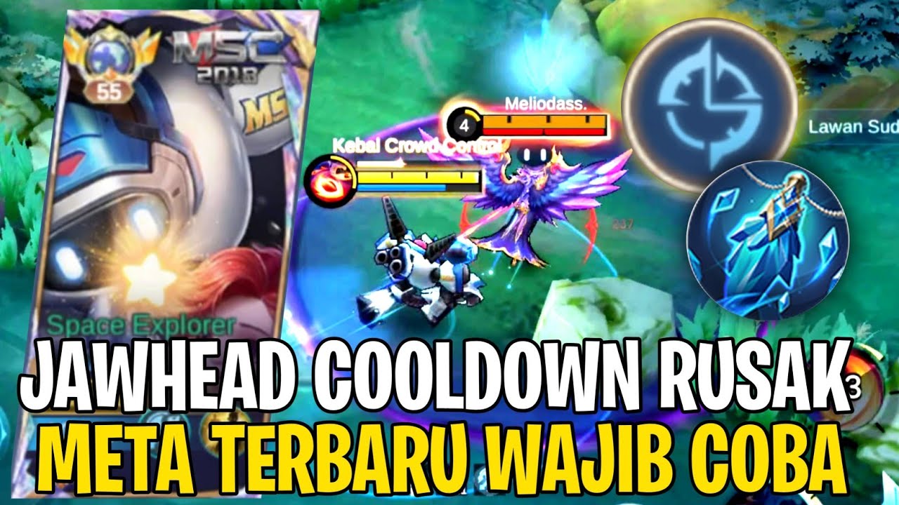 JAWHEAD COOLDOWN🔥DAMAGE SAKIT CD SKILL JADI CEPET - TOP GLOBAL JAWHEAD MLBB