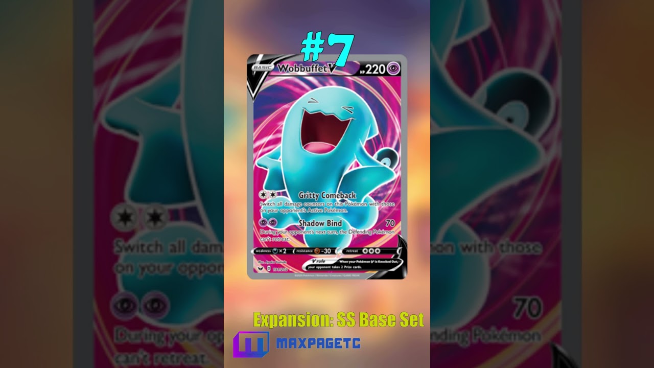Top 15 Wobbuffet Pok&eacute;mon Cards #subscribe#comment #tcg#highquality#pok&eacute;mon#shorts#wobbuffet