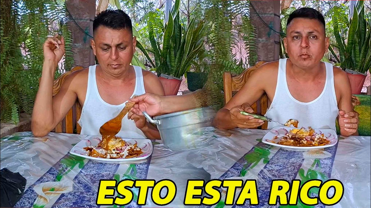 Hueso disfruta la s comida que con amor las prepara su esposa.