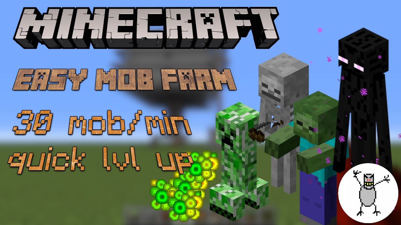 EASY MOB/XP FARM - Quick Level Up 30 Mob/min 👾 - MINECRAFT 1.16+
