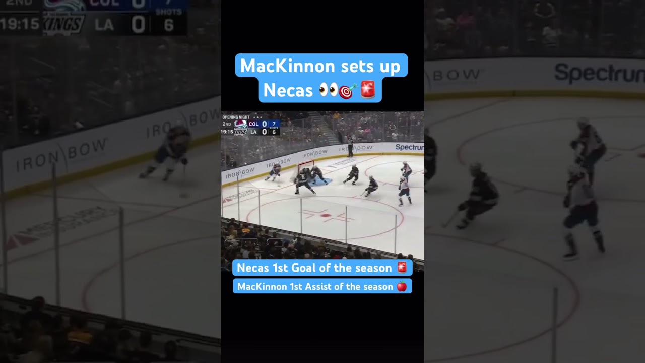Маккиннон настраивает Necas 👀🎯🚨