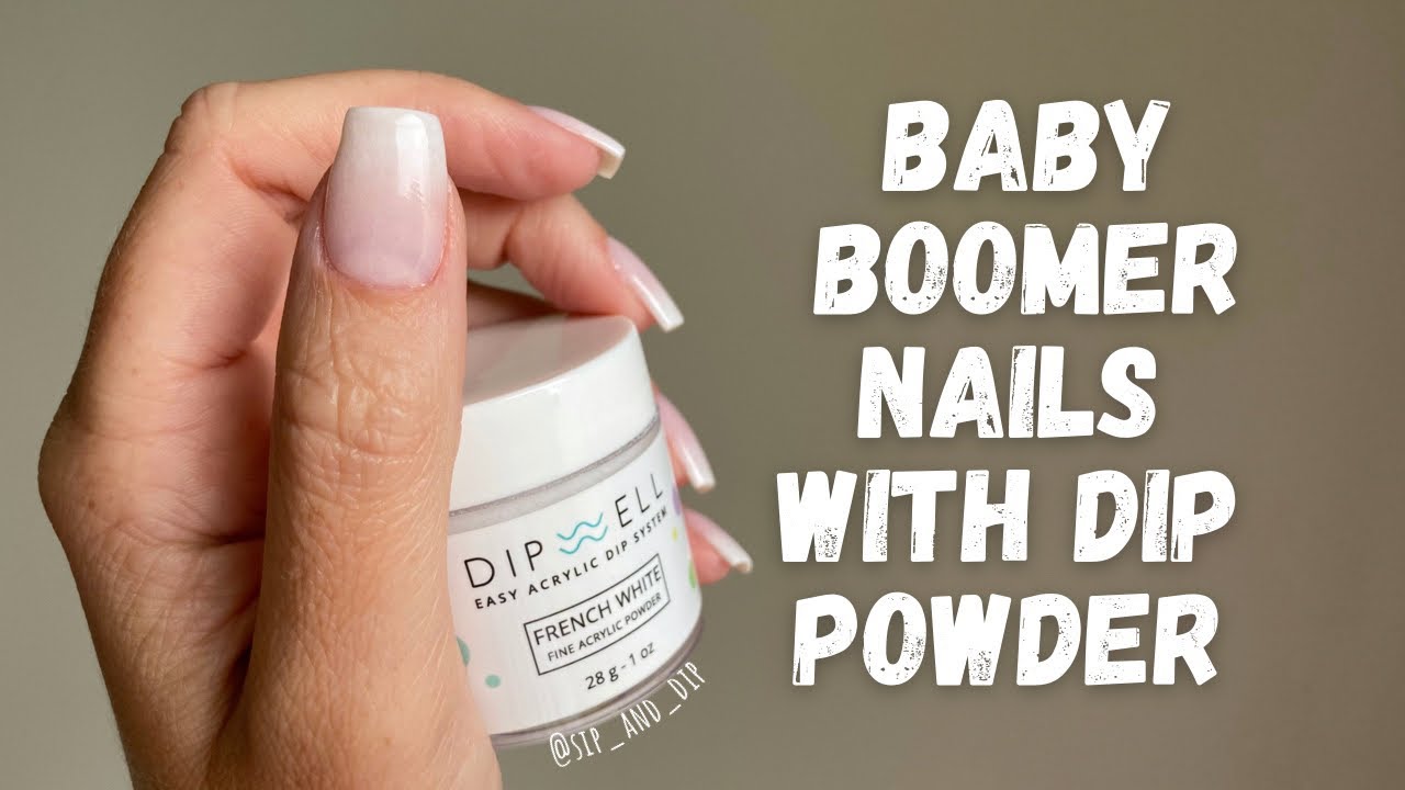 ЛЕГКИЕ ногти в стиле бэби-бумеров с пудрой Dip Powder | Scrub Ombré и ​​Tap Ombré | Обзор пудры D...