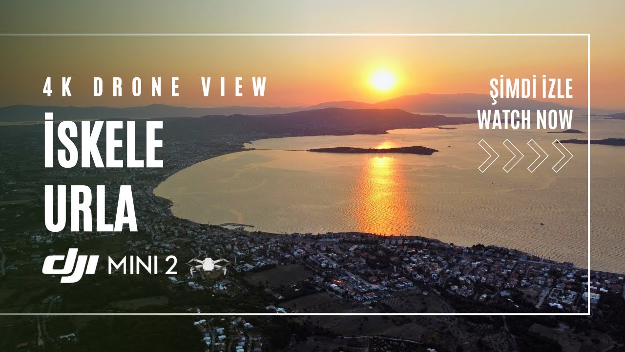 Urla İskele’nin Gün Batımını ve Gecesini Havadan Keşfedin | 4K Video