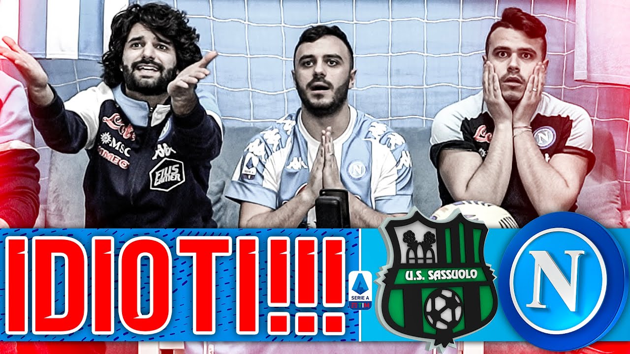 🤬 IDIOTI!!!!! SASSUOLO 3-3 NAPOLI | LIVE REACTION TIFOSI NAPOLETANI HD