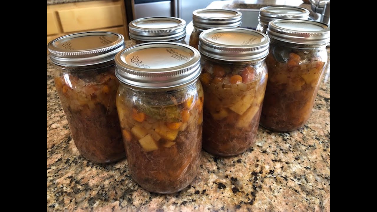 Pressure Canning Beef Stew