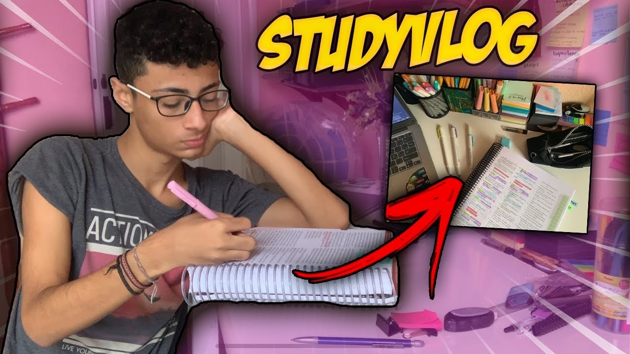 STUDYVLOG! 📚 Sofrendo estudando HUMANAS!! | Gustax