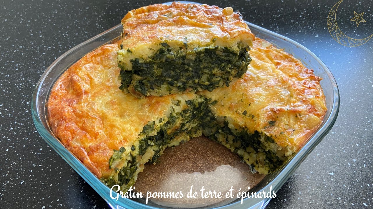 GRATIN DE POMMES DE TERRE ET ÉPINARDS