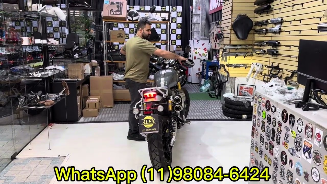 Lançamento das ponteiras de inox com dbkiller para triumph scrambler 1200 2025!!!