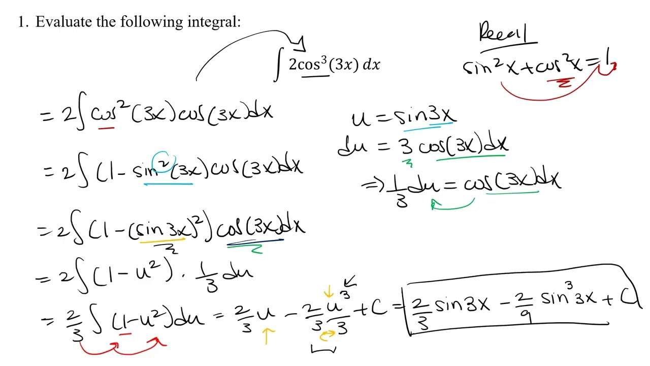 Section 8.3 (Part 1) - Trigonometric Integrals