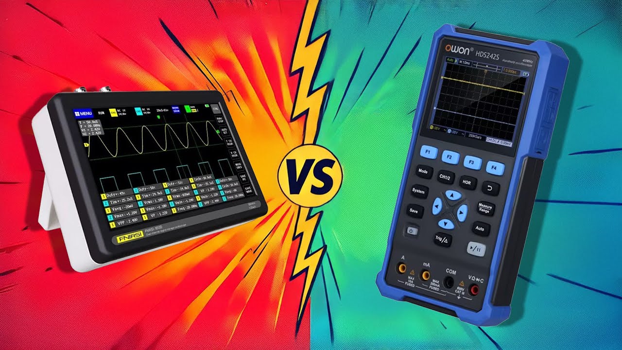 Budget Oscilloscope: Fnirsi 1013D vs Owon HDS242S – Which One is Worth It?