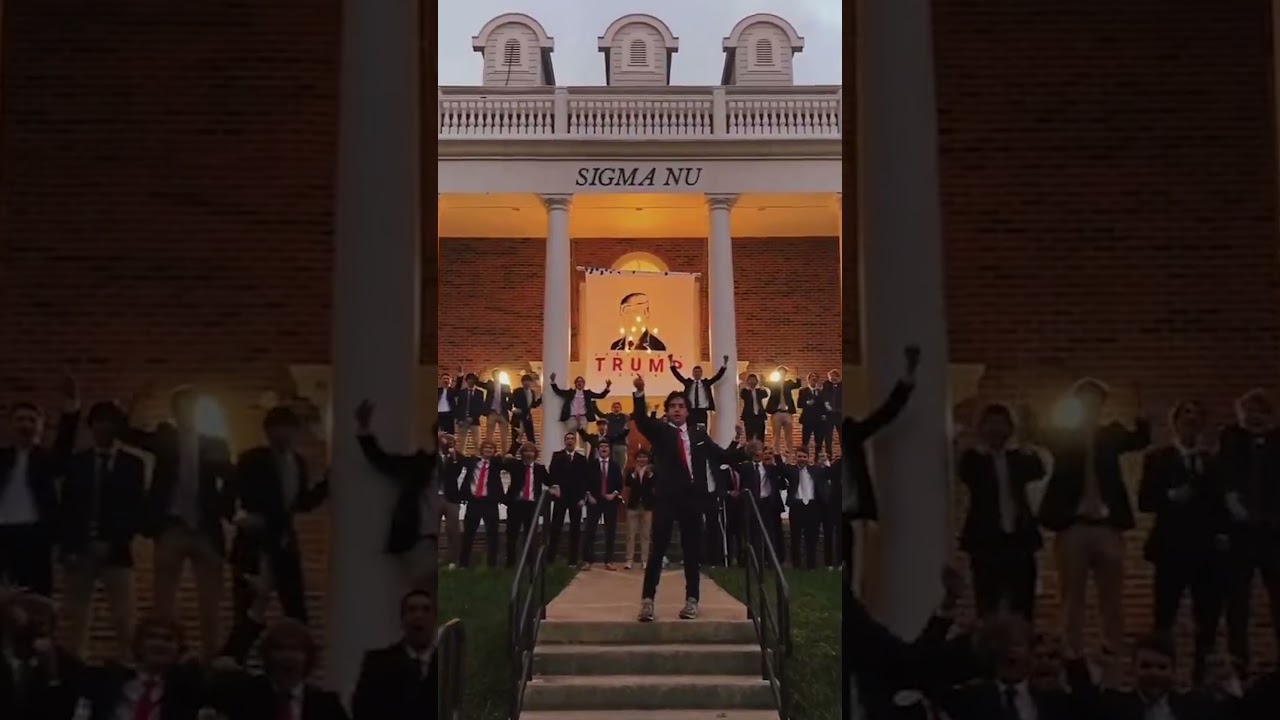 Frat bros celebrate Trump's win! 💪