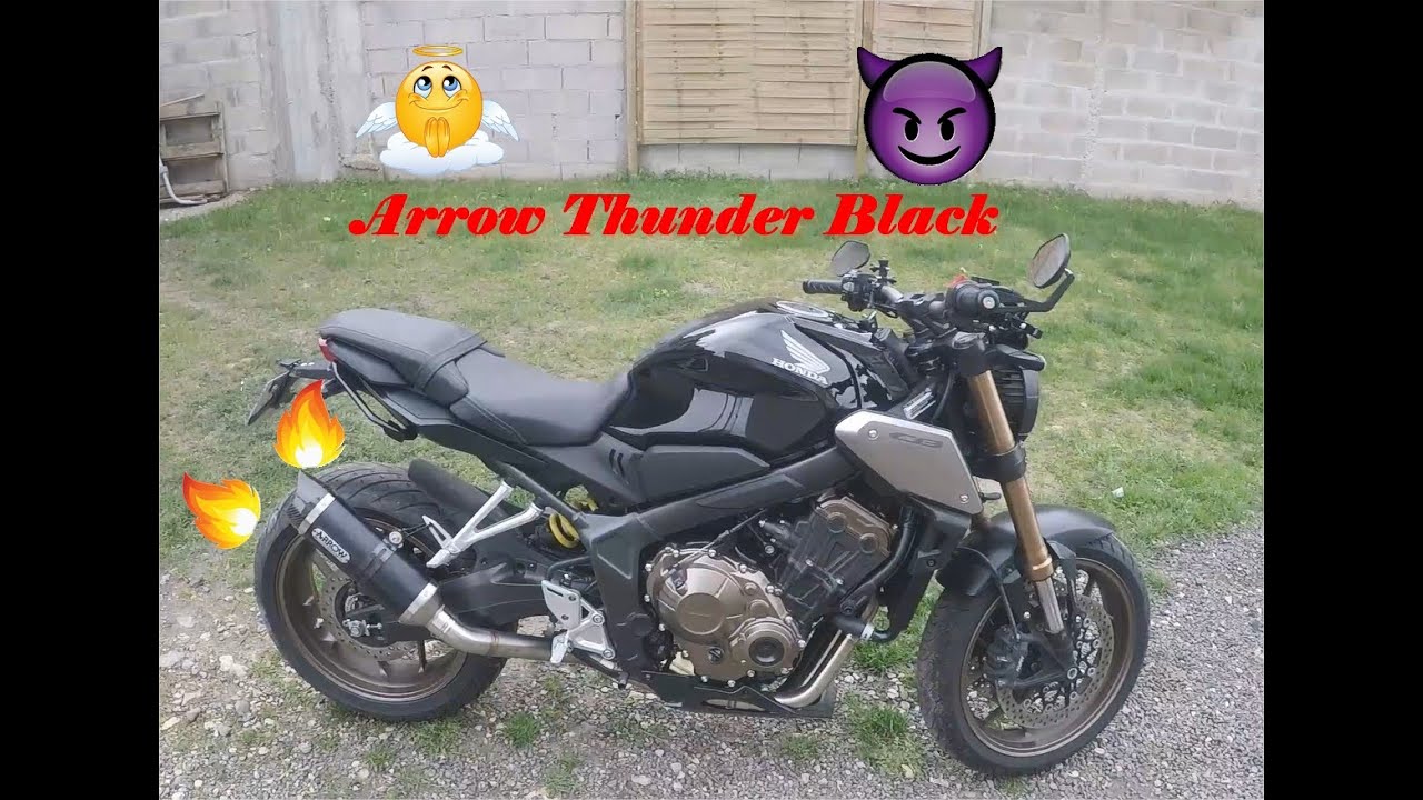 TUTO MECA EP3 - Honda CB650R - Monter une ligne complète Arrow Thunder Black seul