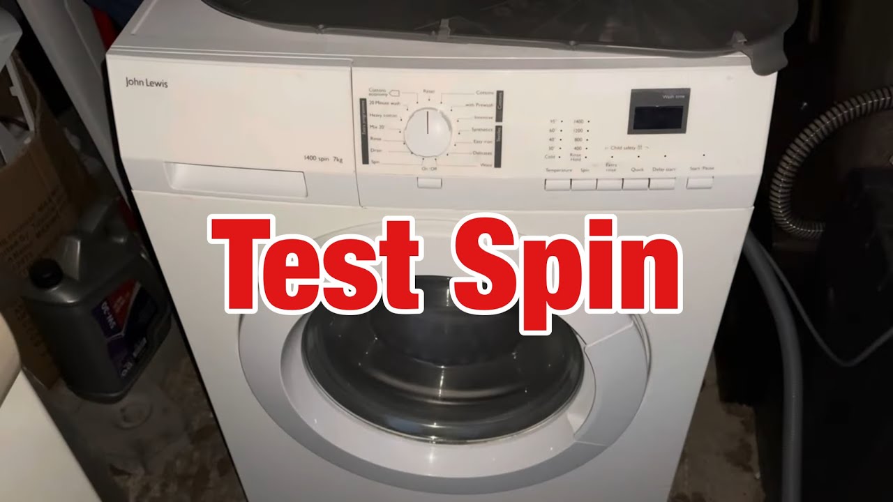 John Lewis JLWM1412 washing machine || Test spin after repair