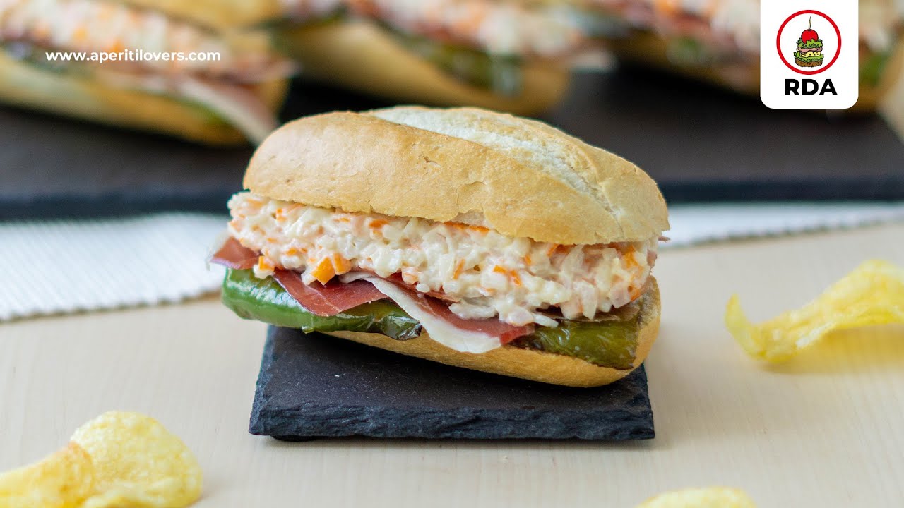 MINI Bocadillo de JAMÓN con PIMIENTO y TXAKA #83