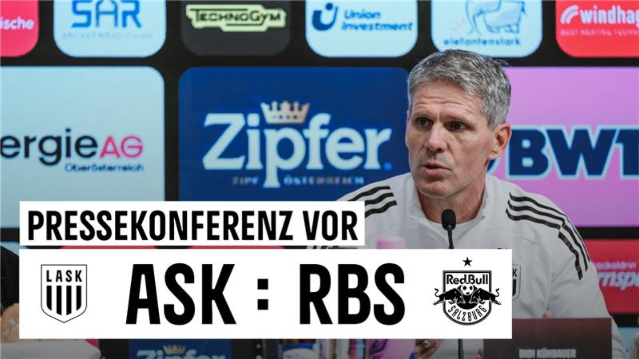 Pressekonferenz vor LASK - Red Bull Salzburg