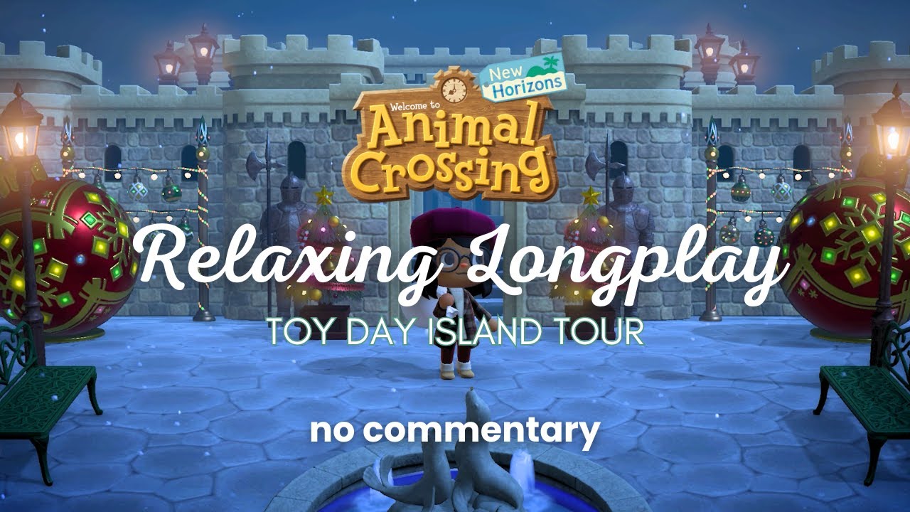 Island Tour 🎄 Toy Day on Christmas Themed Island | No Commentary | ACNH Relaxing Longplay