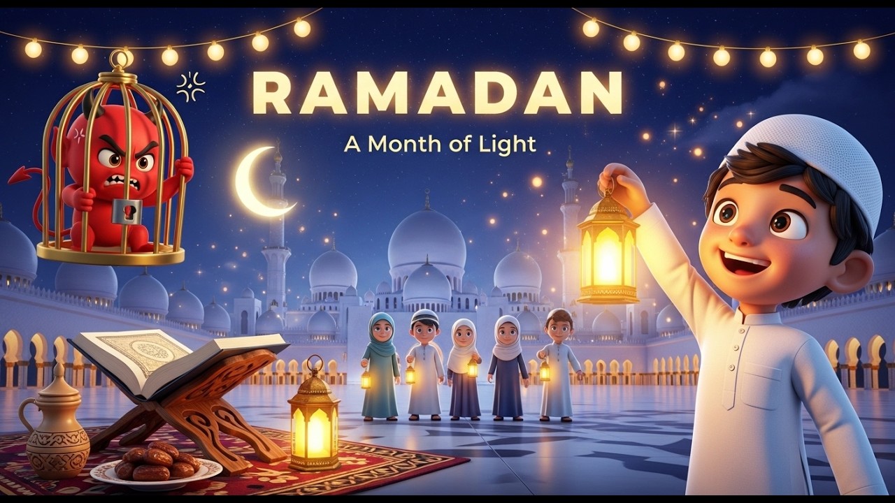 🌙 Ramadan Kids Rhymes 2026 | A Month of Light & Fun Islamic Songs 🎶✨ 3D Animations
