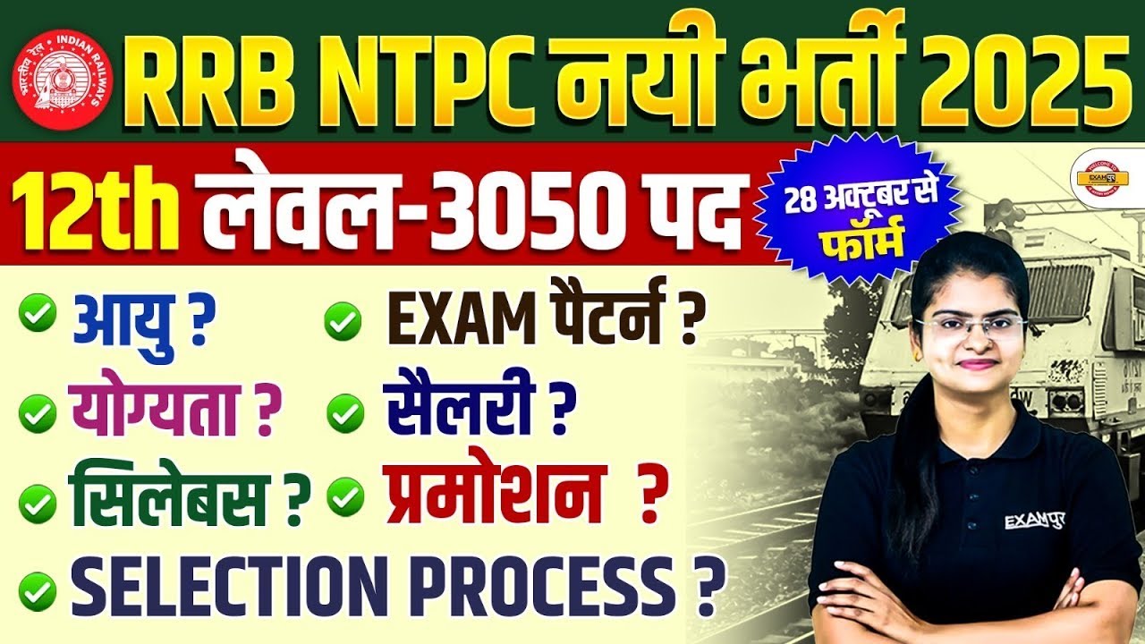 RAILWAY NTPC NOTIFICATION 2025 | RAILWAY NTPC SYLLABUS & EXAM PATTERN - PREETI MAM