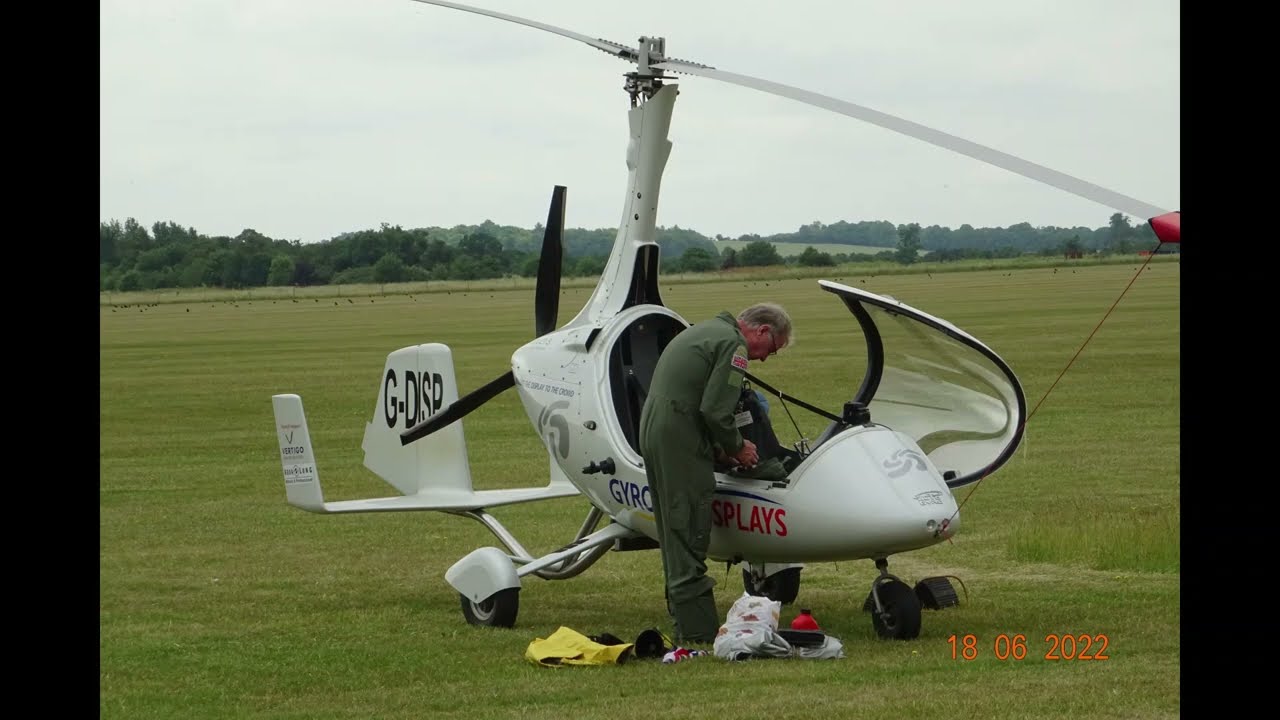 Calidus Autogyro Display at the Summer Air Show Duxford 18th June 2022