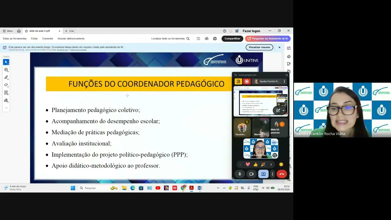 Aula 4 - O papel do Coordenador Pedagógico e do Orientador Educacional na escola