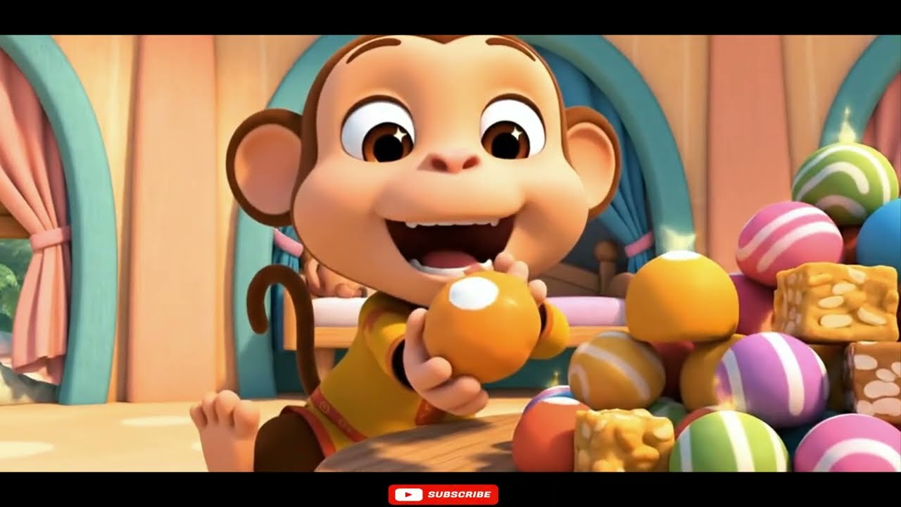 बंदर मामा बने नवाब 🐒😂 | Funny Monkey Song | Hindi Kids Rhyme | Nursery Rhymes