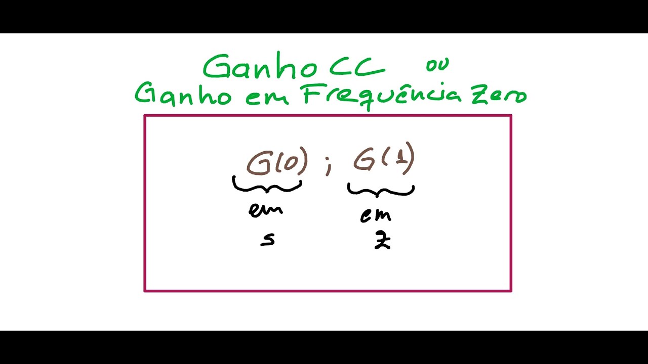 Ganho CC ou Ganho em frequência zero