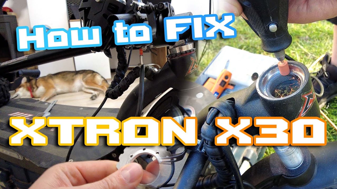 X-Tron Janobike X30 Must do ⚠ How to FiX / change bearings ⚒ Decent Folding Clamp 🏴&zwj;☠️🛴