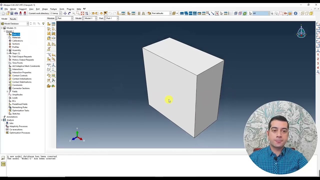 شروع کار با نرم افزار آباکوس (Abaqus)