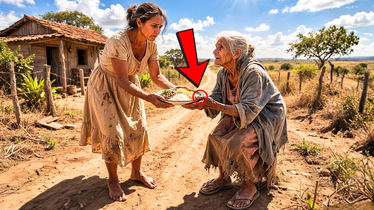 Viuda Da Comida A Una Mujer Anciana Que Pedía Limosna En La Carretera, Pero Lo Que Ella Descubre...