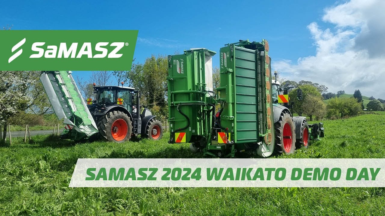 SaMASZ Mower Demo Day with KJR Contracting in the Waikato, NZ