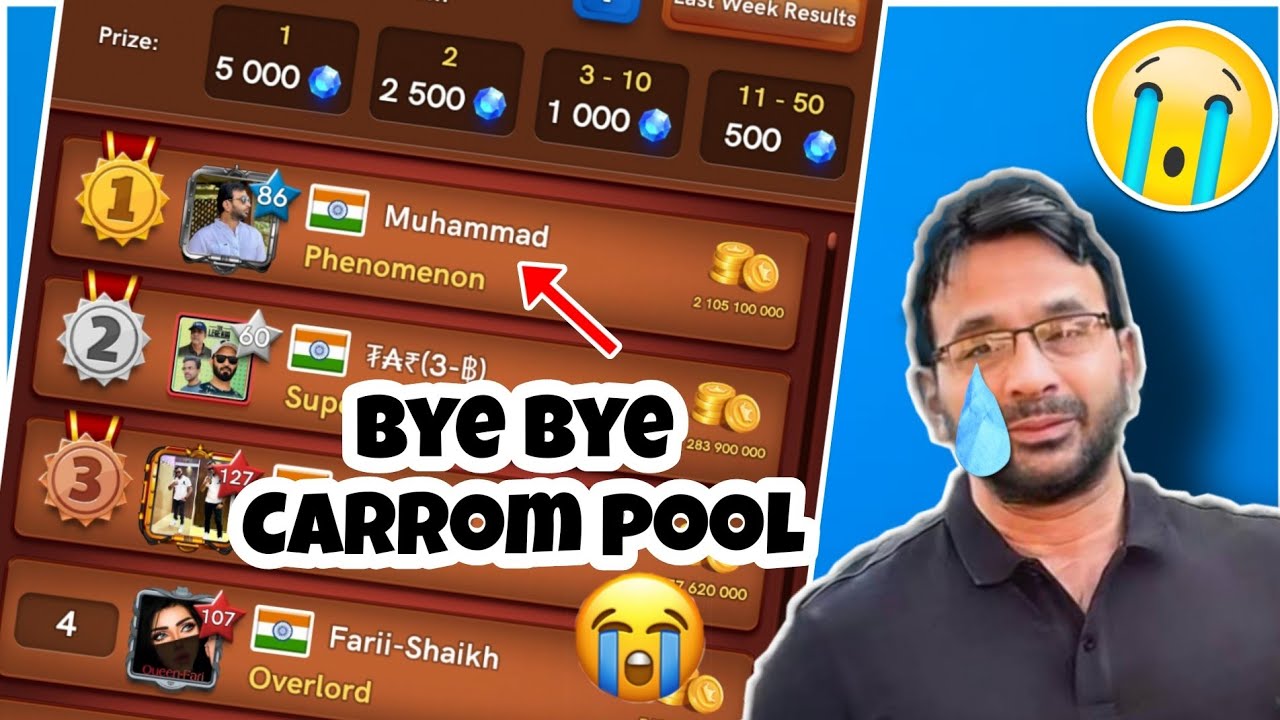 Bye bye Carrom Pool?😭 world topper hawwaii 